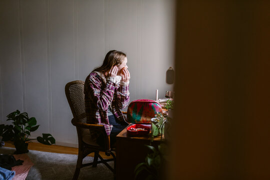 HS Senior at home Lifestyle