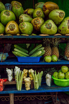 Fresh Fruits stall by the beach