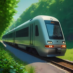 Naklejka premium Train in Norway