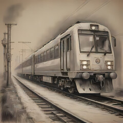 Fototapeta premium Train in Norway