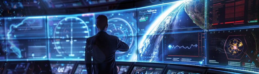 Satellite command center AI protocols in operation