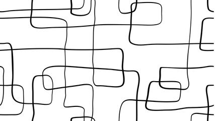Hand-drawn doodle seamless pattern. Abstract and minimalist look.