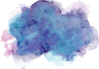abstract purple blue watercolor © Syatterfix