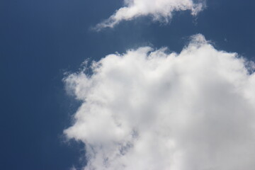 Blue sky background and white clouds