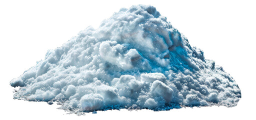 A pile of snow is piled up, cut out - stock png.