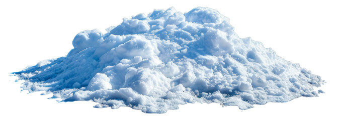 A pile of snow, cut out - stock png.