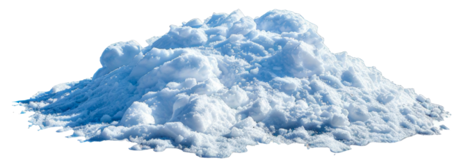 A pile of snow, cut out - stock png.