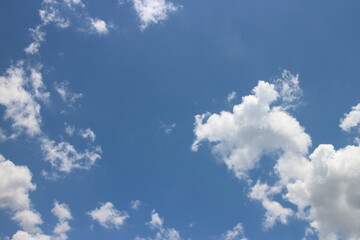 Blue sky background with clouds