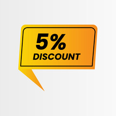 Yellow sticker with bold 