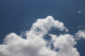 Fototapeta premium Blue sky background with clouds