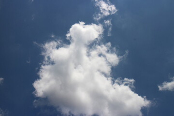 Blue sky background with clouds