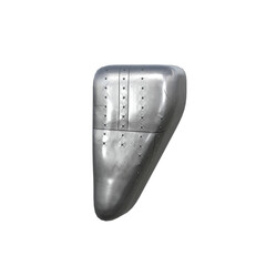 Metallic letter isolated on transparent background