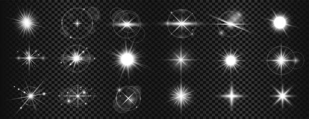 collection of transparent laser beam background in silver rays