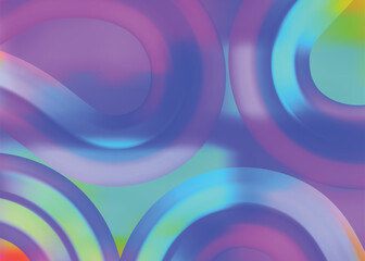 Gradient Abstract Circle Shapes Geometric Background Design