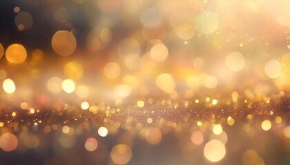 a sparkling black and gold bokeh overlay creates a magical and dreamy effect with glittering light particles and a vibrant glow background textured banner - obrazy, fototapety, plakaty