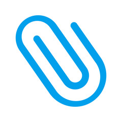 paper clip duo tone icon
