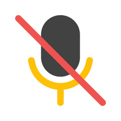 mute flat icon