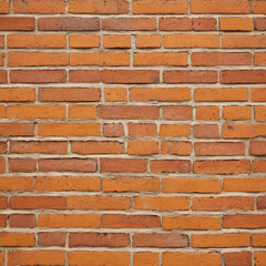 Obraz premium Red, orange or brown normal color brick wall. Texture brick wall panoramic texture wallpaper background.