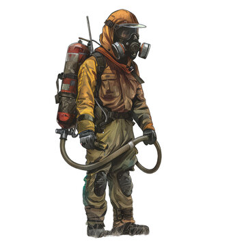 recommend clip art: soldier with gas mask illustration clip art png isolated on white background