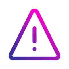 warning gradient icon