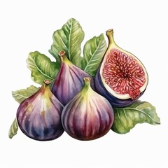 A bunch of ripe Pear s,  watercolor illustration clipart, 1500s, isolated on white background watercolor tone, pastel, 3D Animator