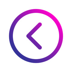 previous gradient icon