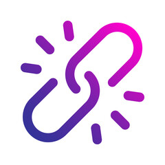 unlink gradient icon