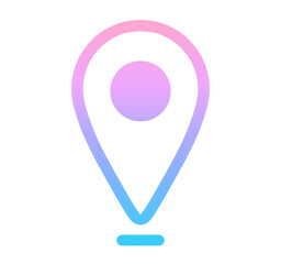 ピンクと青のグラデーション｜マップマーク