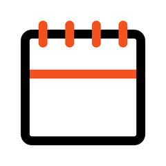 calendar outline color icon
