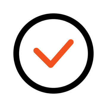 recommend clip art: check mark outline color icon