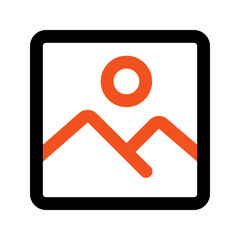picture outline color icon