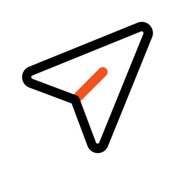 recommend clip art: send outline color icon