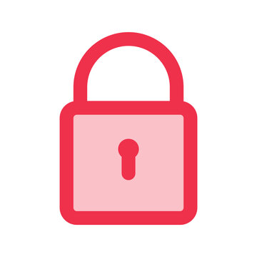 recommend clip art: lock outline fill icon