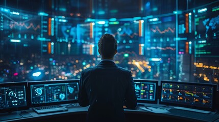 An encrypted secure trading platform, visualizing cybersecurity defenses, safe and reliable