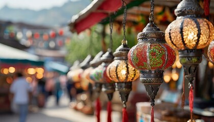 traditional chinese lantern - obrazy, fototapety, plakaty