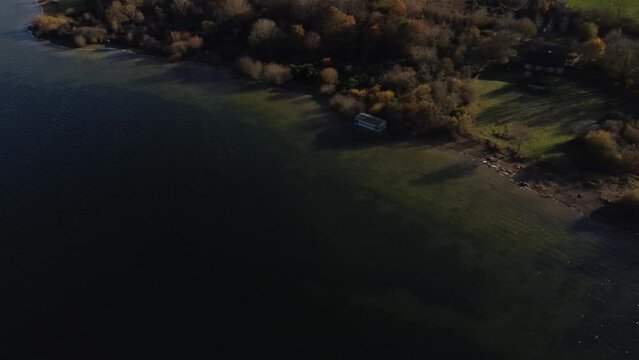 Rutland Water aerial view - England, Rutland, Edith Weston, UK
