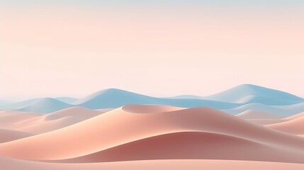 Fototapeta na wymiar Surreal desert landscape metaphors modern minimal abstract background 
