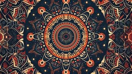 Fototapeta premium Ethnic Elegance Tribal Mandala Background Design