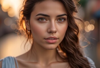 A Portrait Of Breathtakingly Gorgeous, Exotic, Beautiful Woman.
