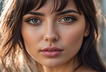 A Portrait Of Breathtakingly Gorgeous, Exotic, Beautiful Woman.
