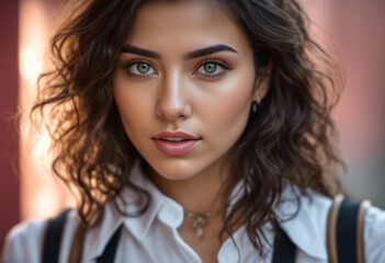 A Portrait Of Breathtakingly Gorgeous, Exotic, Beautiful Woman.
