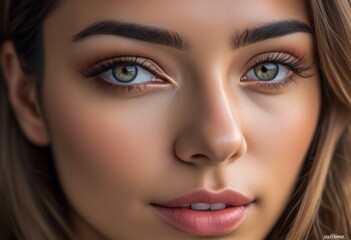 A Portrait Of Breathtakingly Gorgeous, Exotic, Beautiful Woman.
