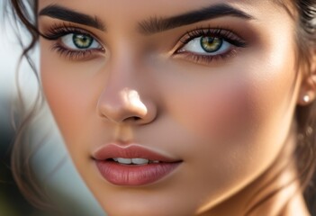 A Portrait Of Breathtakingly Gorgeous, Exotic, Beautiful Woman.
