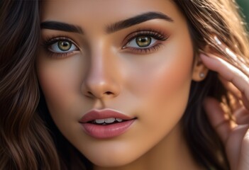 A Portrait Of Breathtakingly Gorgeous, Exotic, Beautiful Woman.
