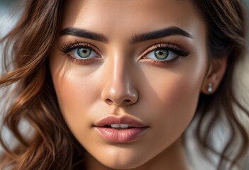 A Portrait Of Breathtakingly Gorgeous, Exotic, Beautiful Woman.
