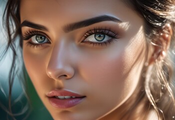 A Portrait Of Breathtakingly Gorgeous, Exotic, Beautiful Woman.
