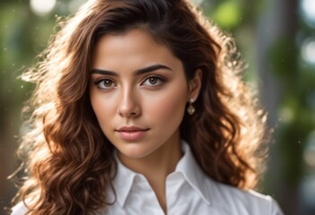 Obraz premium A Portrait Of Breathtakingly Gorgeous, Exotic, Beautiful Woman. 
