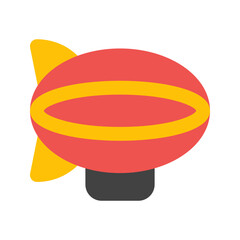 zeppelin flat icon © dwi