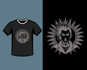 punk t shirt design 