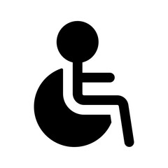 accessibility glyph icon